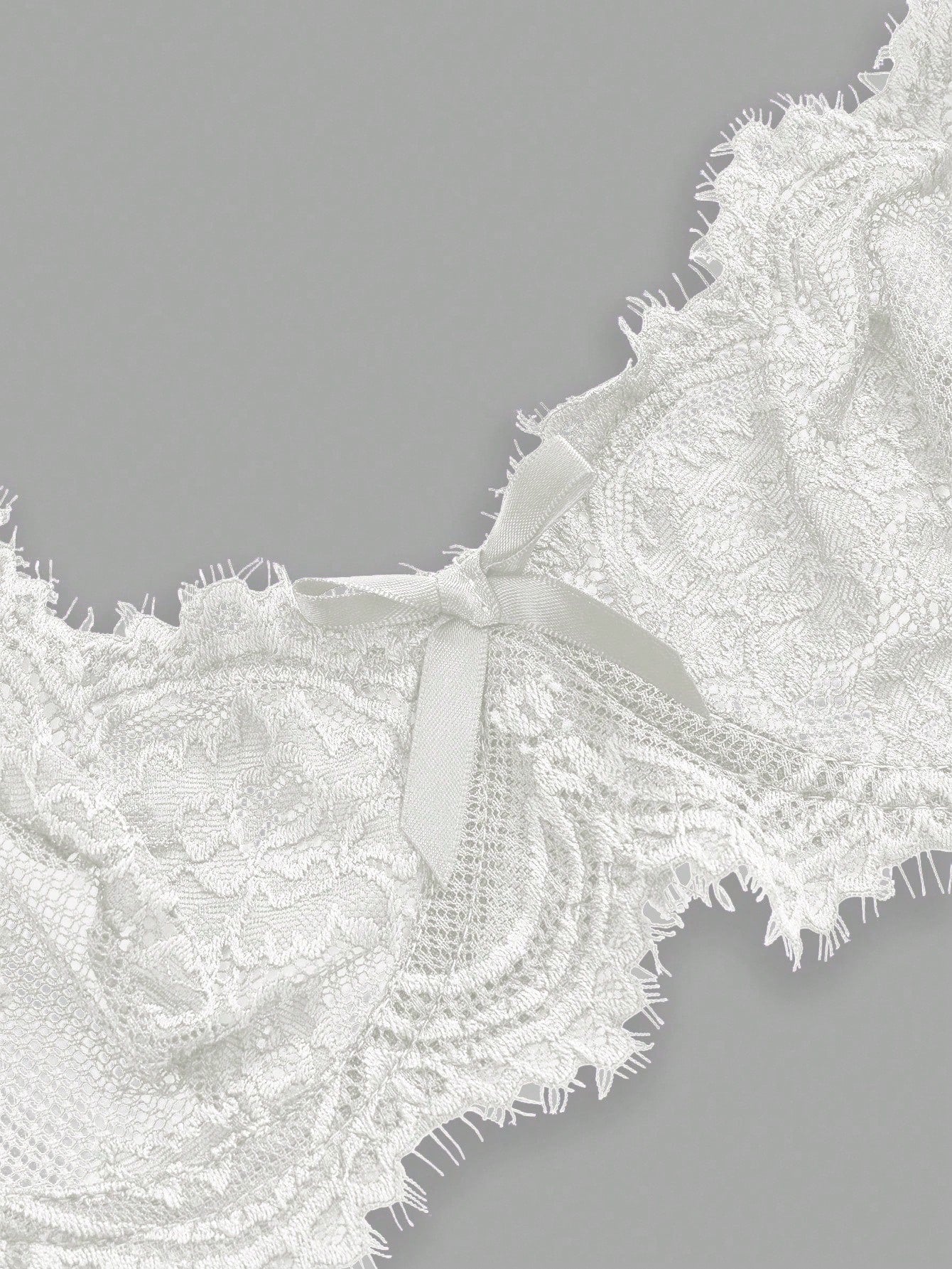 Women’s Gothic Floral Lace Underwire Triangle Bra | Sheer Mesh Sexy Lingerie