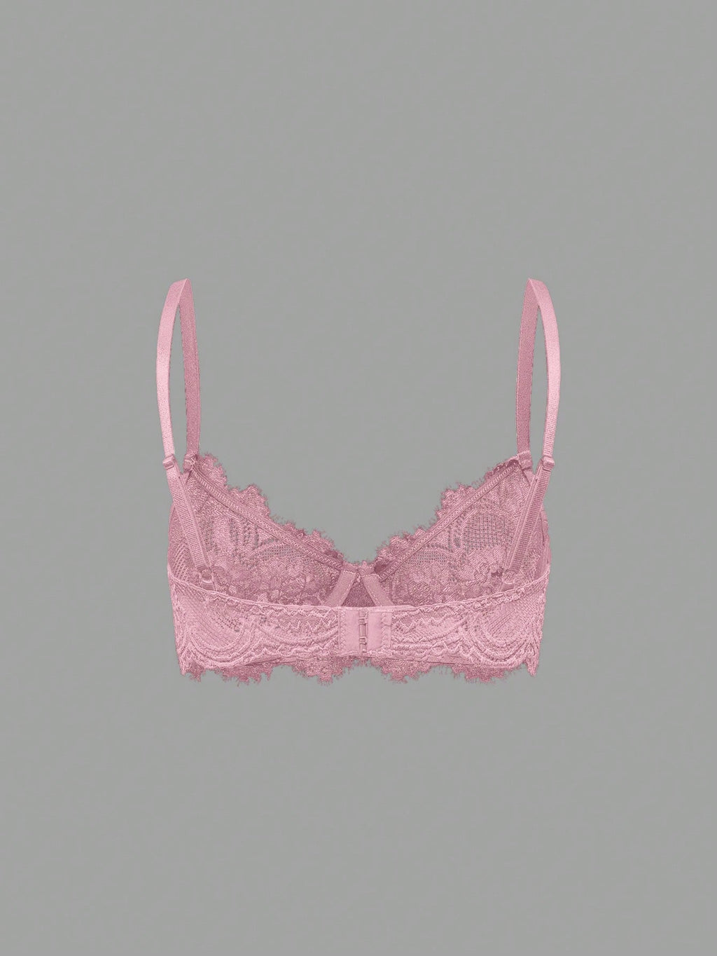 Women’s Gothic Floral Lace Underwire Triangle Bra | Sheer Mesh Sexy Lingerie