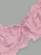 Women’s Gothic Floral Lace Underwire Triangle Bra | Sheer Mesh Sexy Lingerie