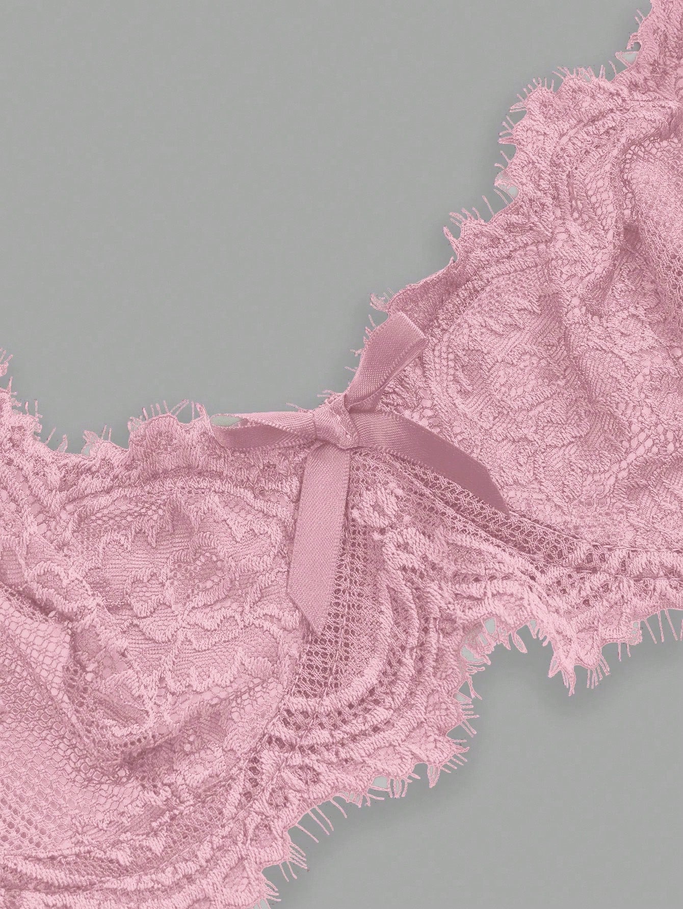 Women’s Gothic Floral Lace Underwire Triangle Bra | Sheer Mesh Sexy Lingerie