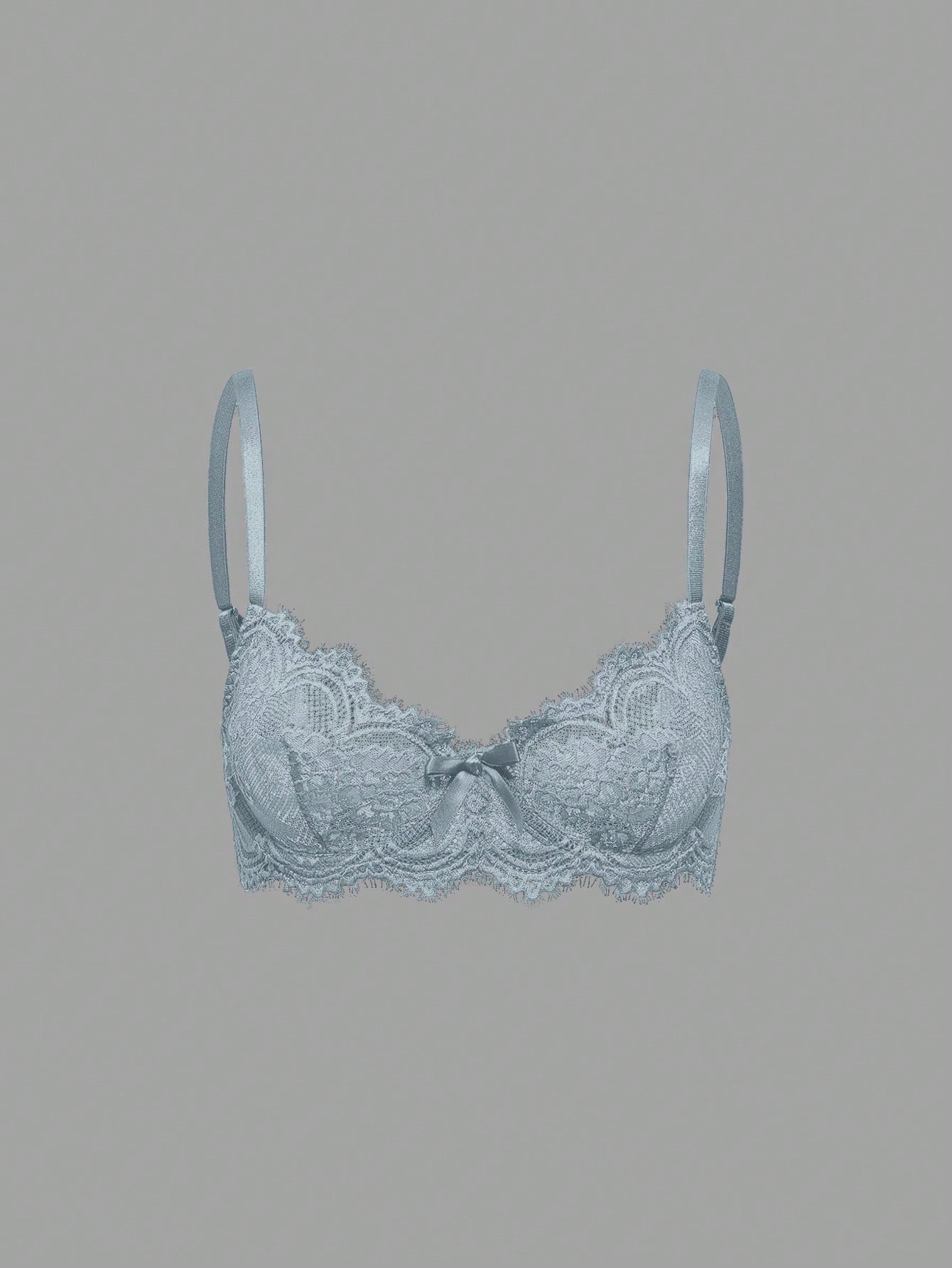 Women’s Gothic Floral Lace Underwire Triangle Bra | Sheer Mesh Sexy Lingerie