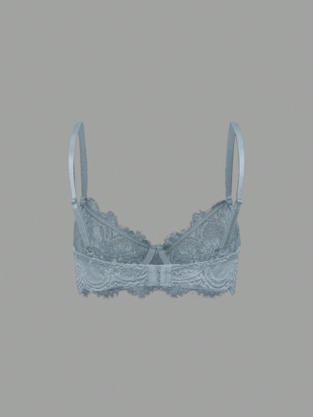 Women’s Gothic Floral Lace Underwire Triangle Bra | Sheer Mesh Sexy Lingerie