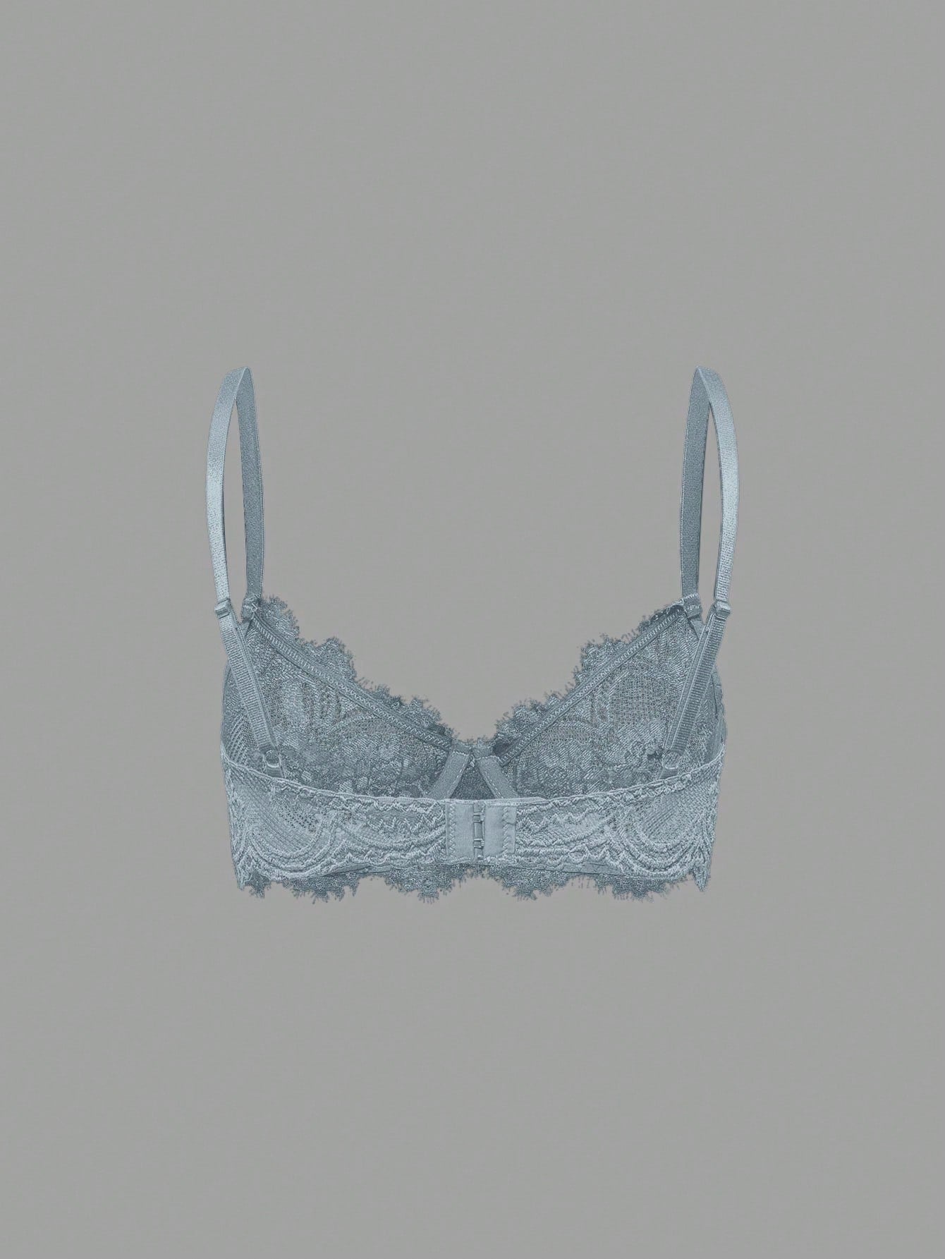 Women’s Gothic Floral Lace Underwire Triangle Bra | Sheer Mesh Sexy Lingerie