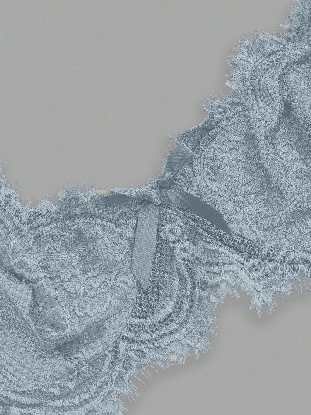 Women’s Gothic Floral Lace Underwire Triangle Bra | Sheer Mesh Sexy Lingerie