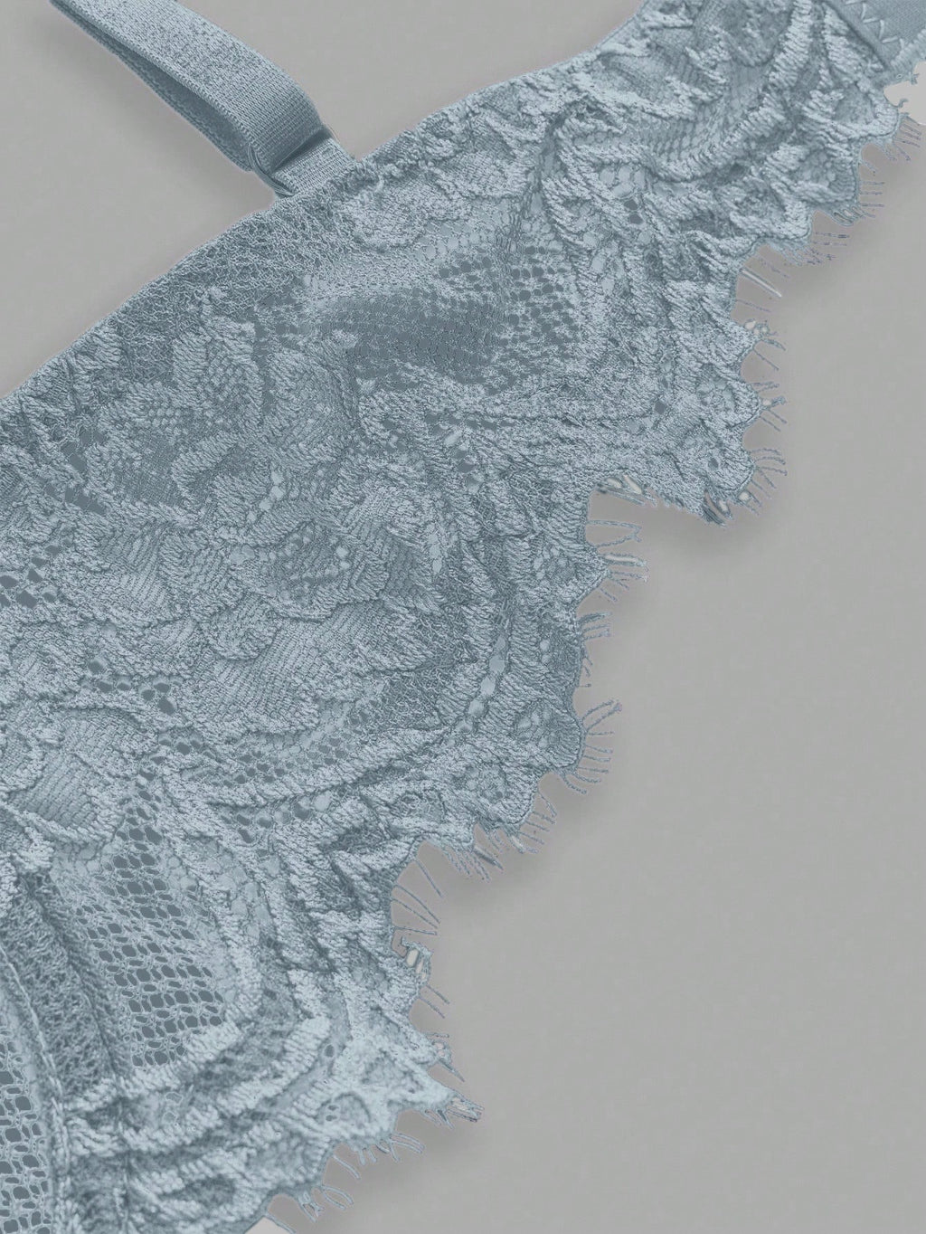 Women’s Gothic Floral Lace Underwire Triangle Bra | Sheer Mesh Sexy Lingerie