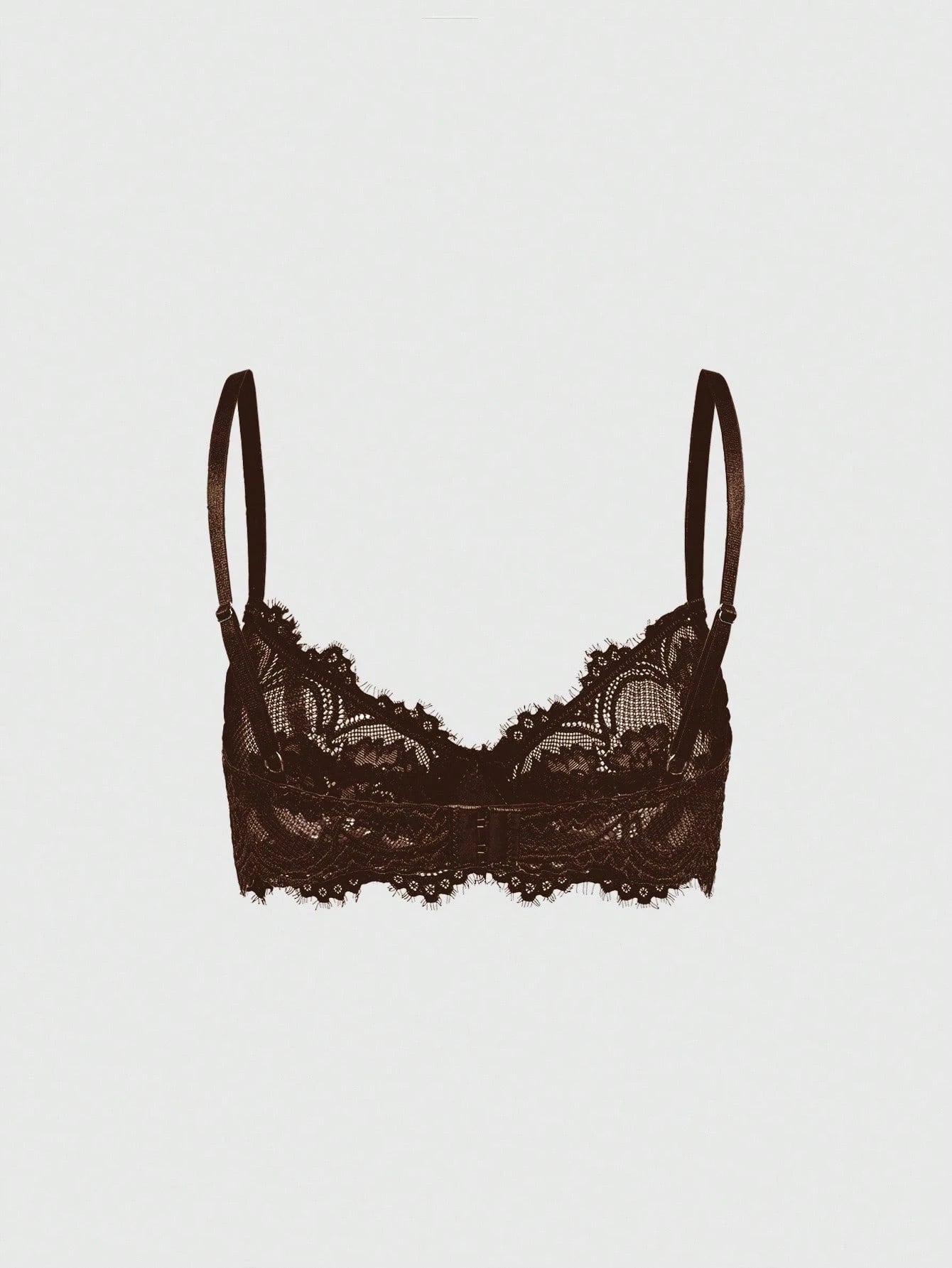 Women’s Gothic Floral Lace Underwire Triangle Bra | Sheer Mesh Sexy Lingerie