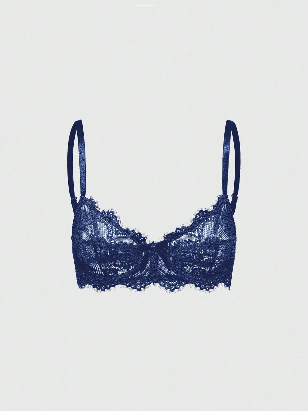 Women’s Gothic Floral Lace Underwire Triangle Bra | Sheer Mesh Sexy Lingerie