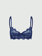 Women’s Gothic Floral Lace Underwire Triangle Bra | Sheer Mesh Sexy Lingerie