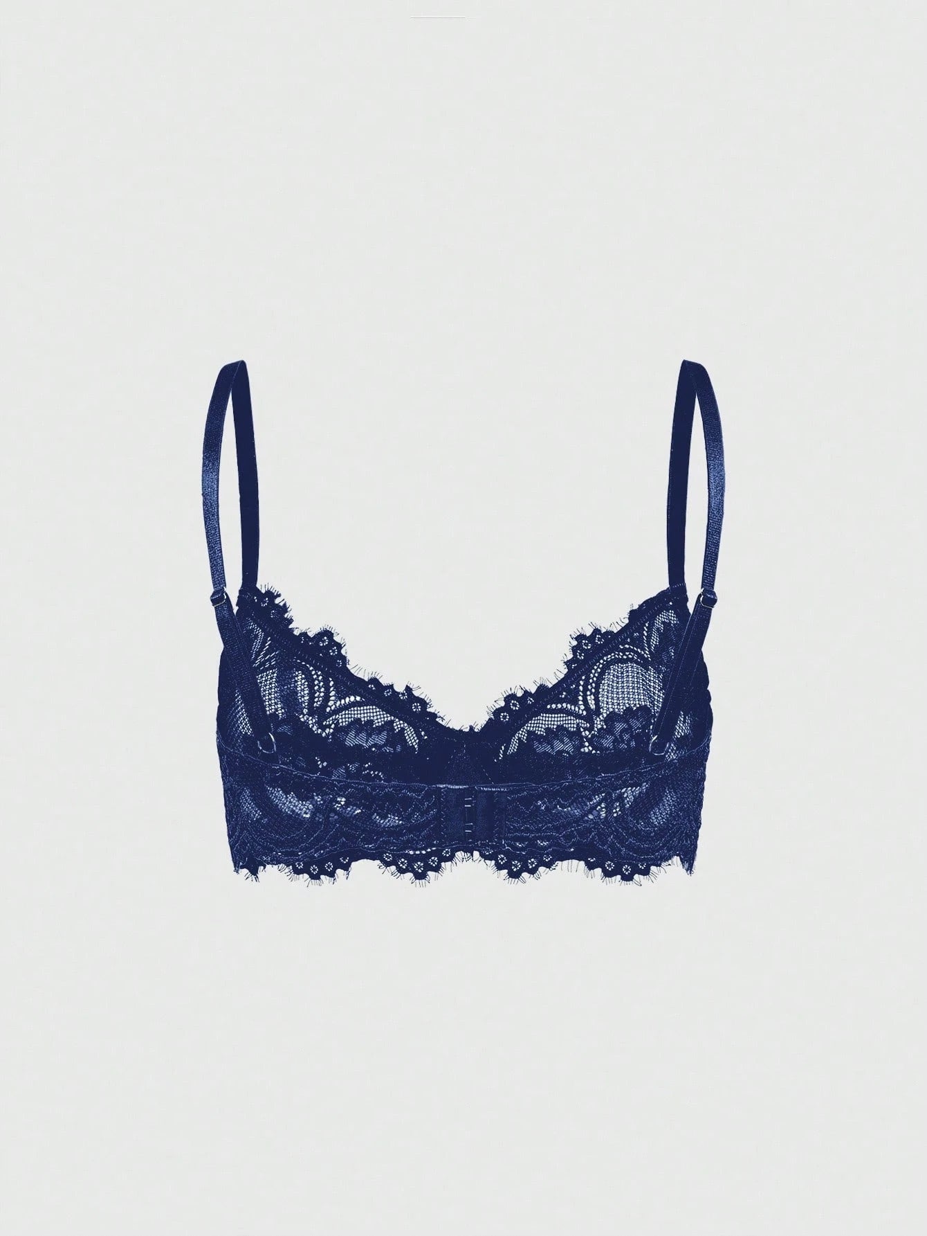 Women’s Gothic Floral Lace Underwire Triangle Bra | Sheer Mesh Sexy Lingerie
