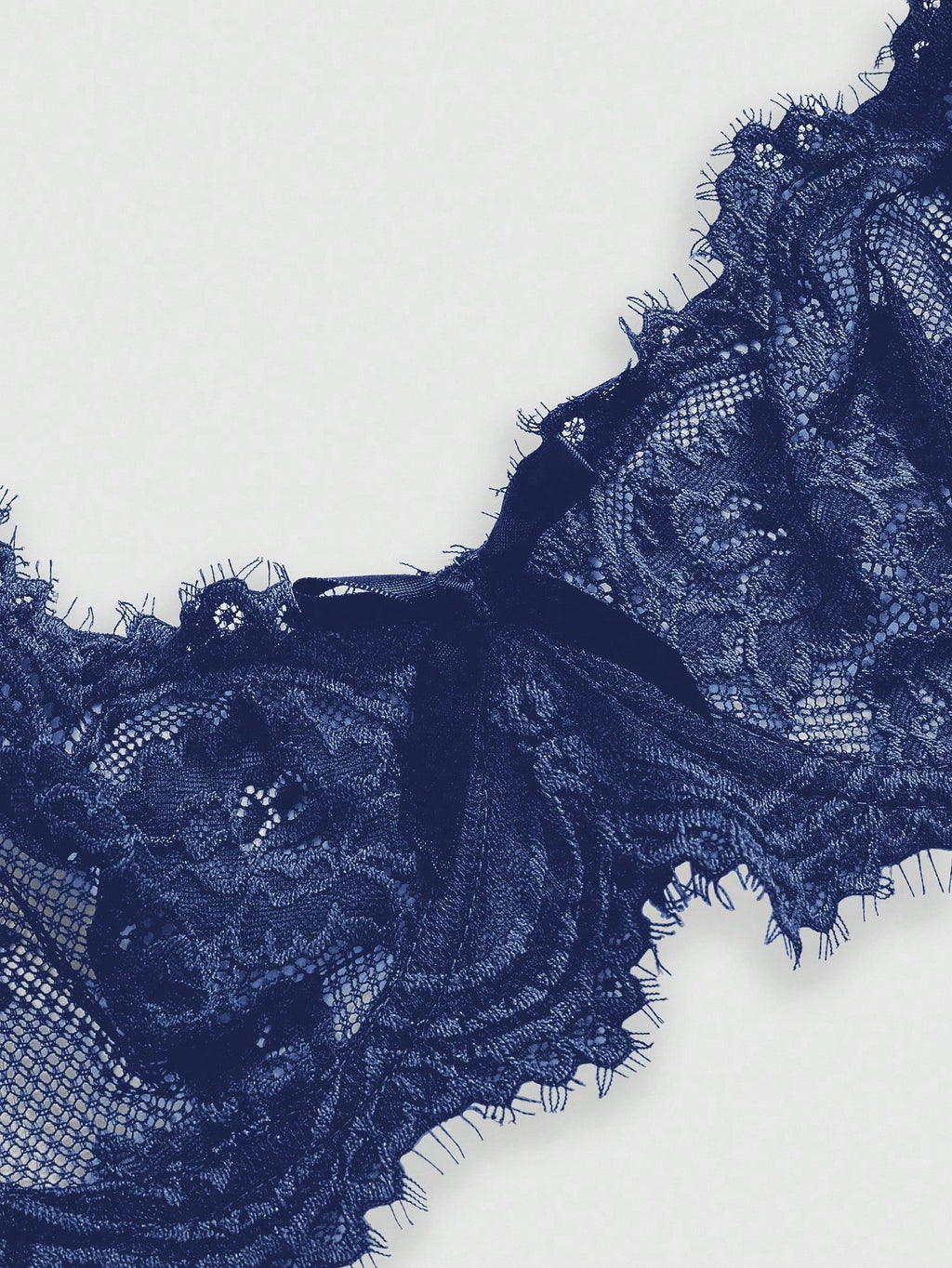 Women’s Gothic Floral Lace Underwire Triangle Bra | Sheer Mesh Sexy Lingerie
