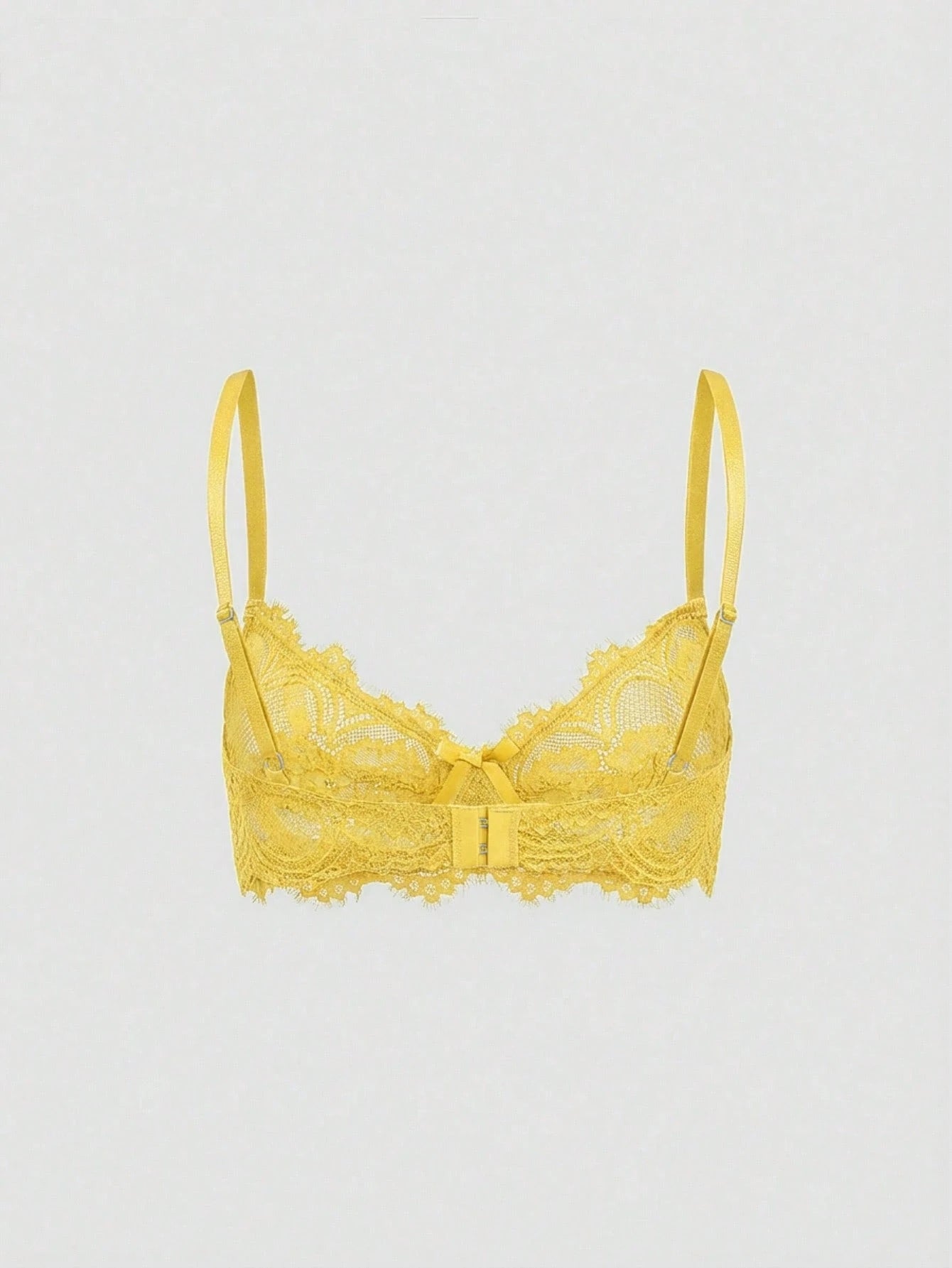 Women’s Gothic Floral Lace Underwire Triangle Bra | Sheer Mesh Sexy Lingerie