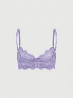 Women’s Gothic Floral Lace Underwire Triangle Bra | Sheer Mesh Sexy Lingerie