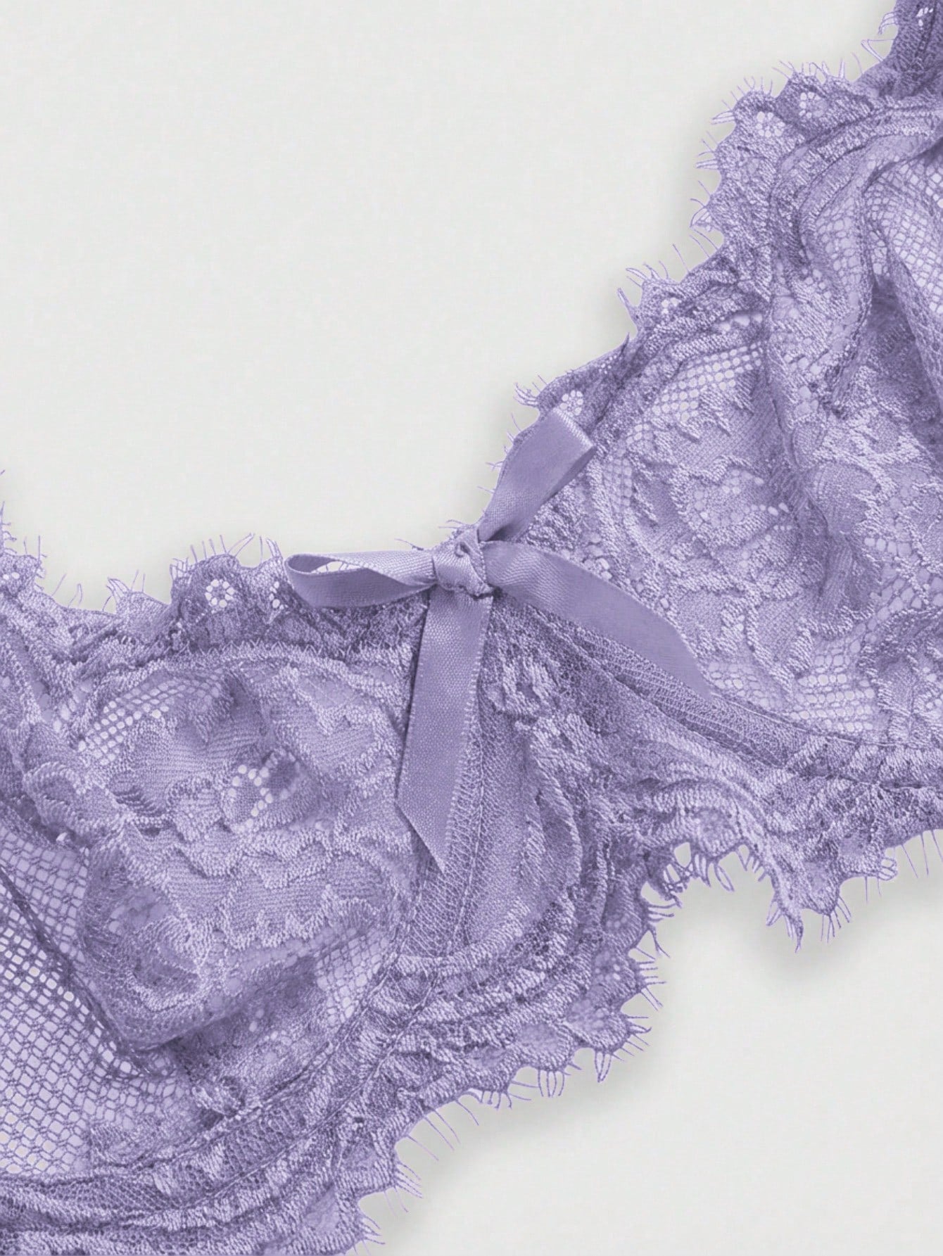 Women’s Gothic Floral Lace Underwire Triangle Bra | Sheer Mesh Sexy Lingerie