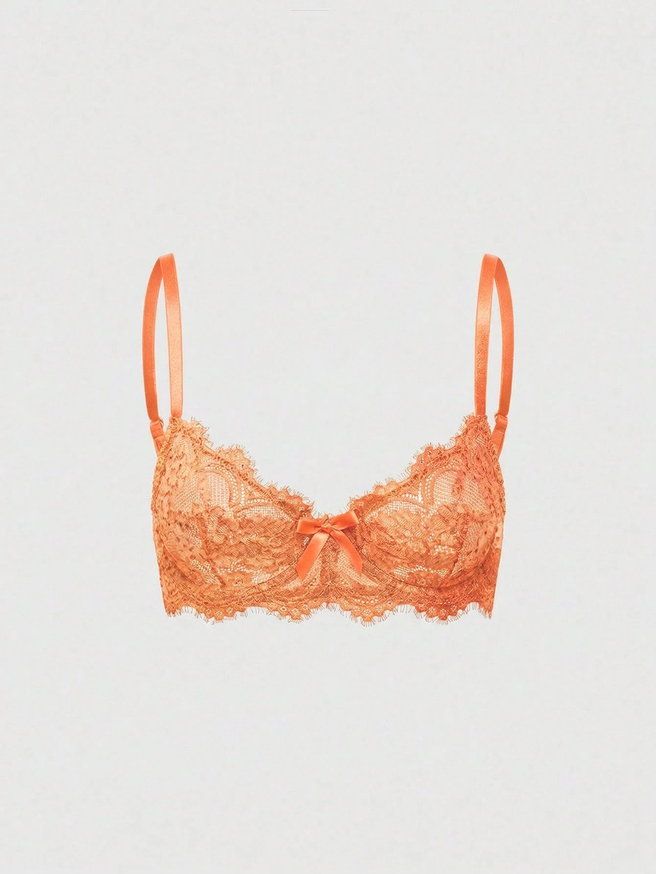 Women’s Gothic Floral Lace Underwire Triangle Bra | Sheer Mesh Sexy Lingerie
