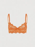 Women’s Gothic Floral Lace Underwire Triangle Bra | Sheer Mesh Sexy Lingerie