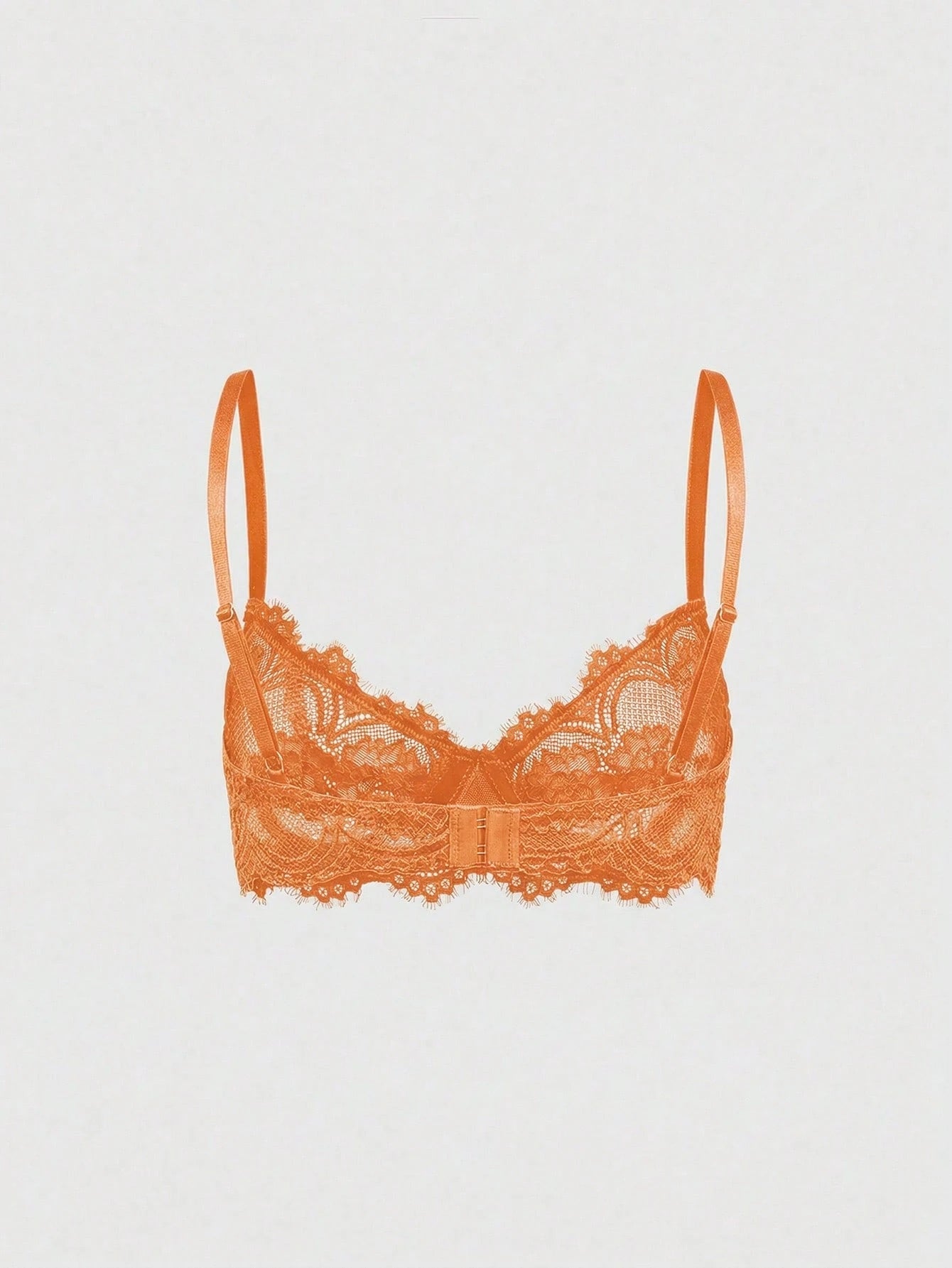 Women’s Gothic Floral Lace Underwire Triangle Bra | Sheer Mesh Sexy Lingerie