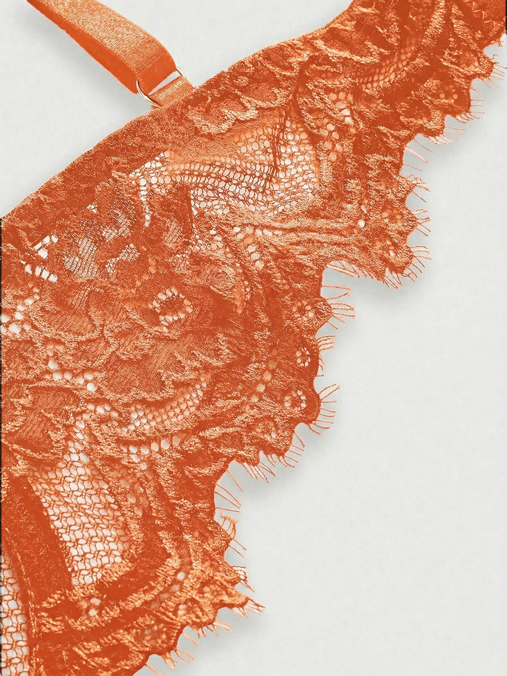 Women’s Gothic Floral Lace Underwire Triangle Bra | Sheer Mesh Sexy Lingerie
