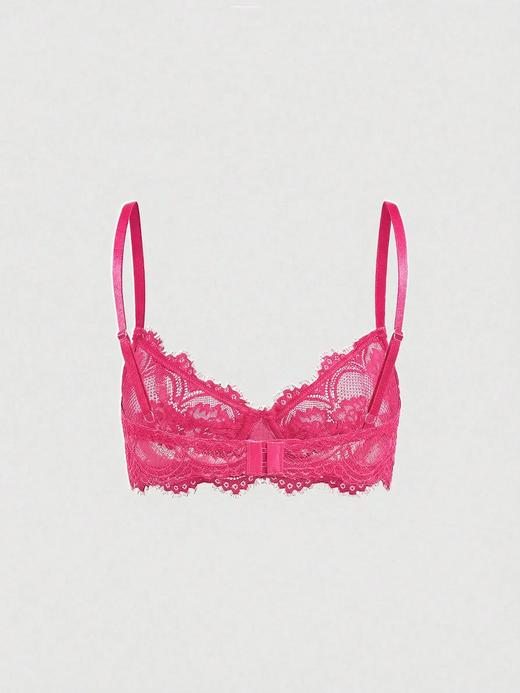 Women’s Gothic Floral Lace Underwire Triangle Bra | Sheer Mesh Sexy Lingerie