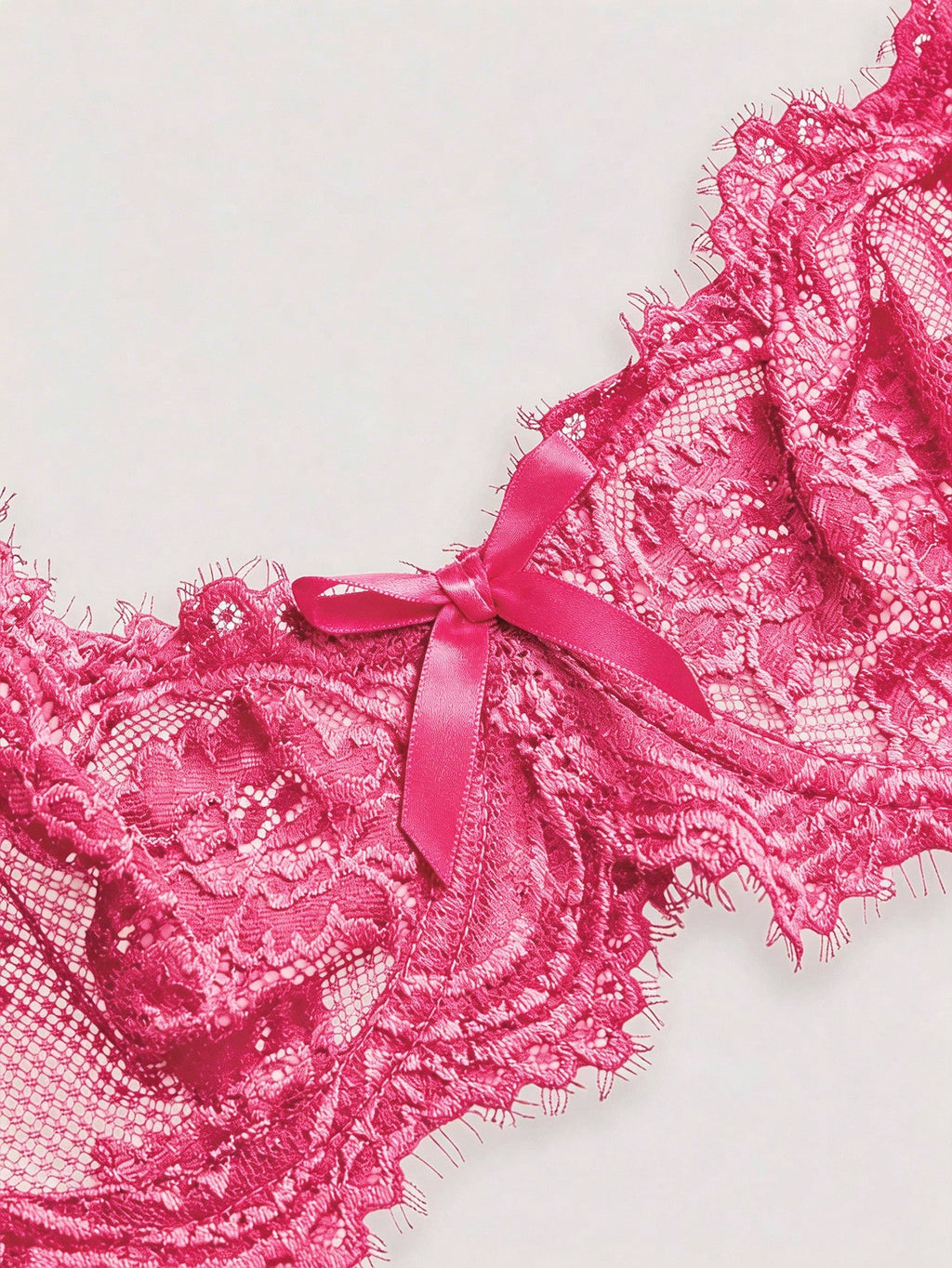Women’s Gothic Floral Lace Underwire Triangle Bra | Sheer Mesh Sexy Lingerie