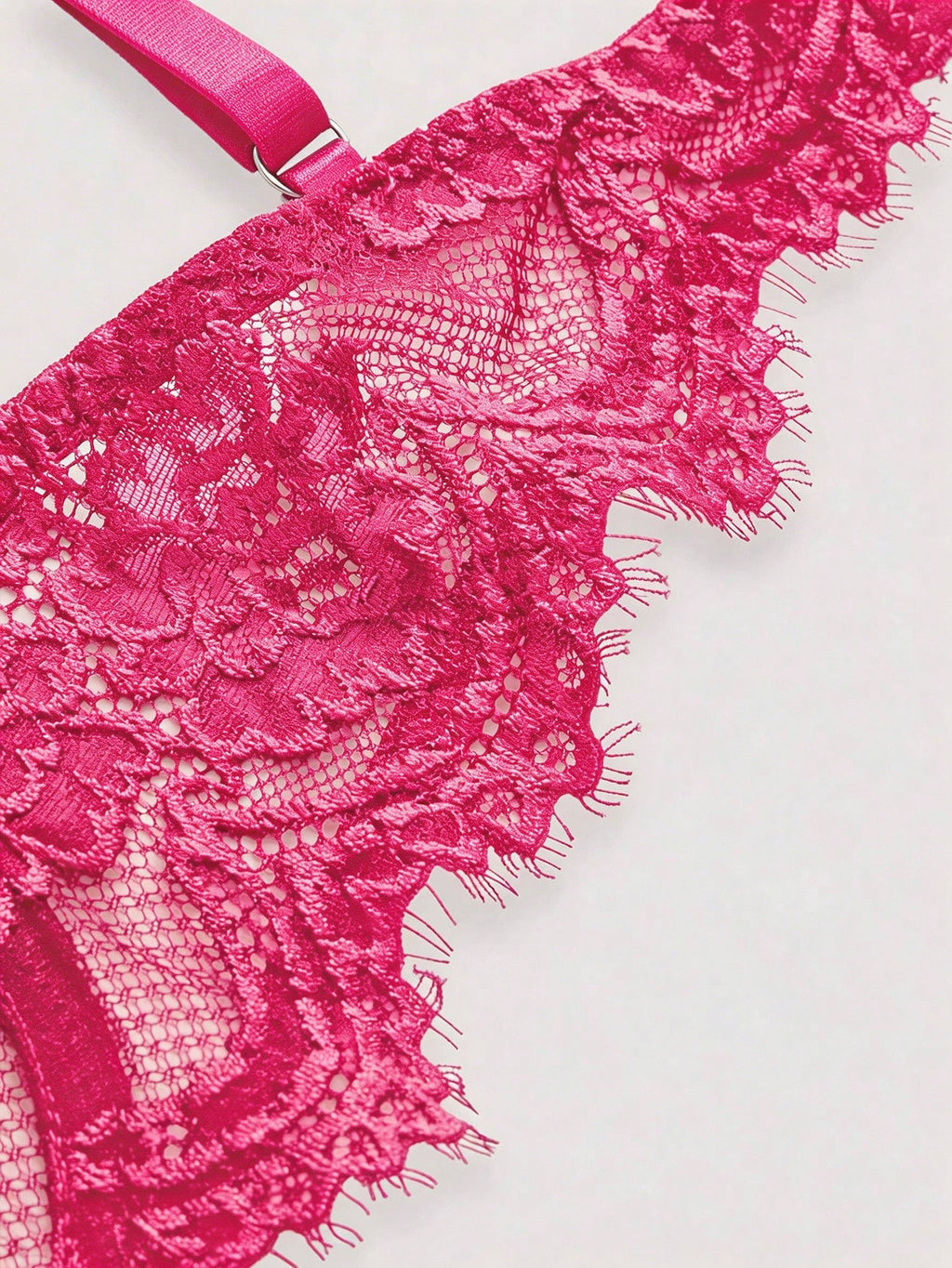 Women’s Gothic Floral Lace Underwire Triangle Bra | Sheer Mesh Sexy Lingerie