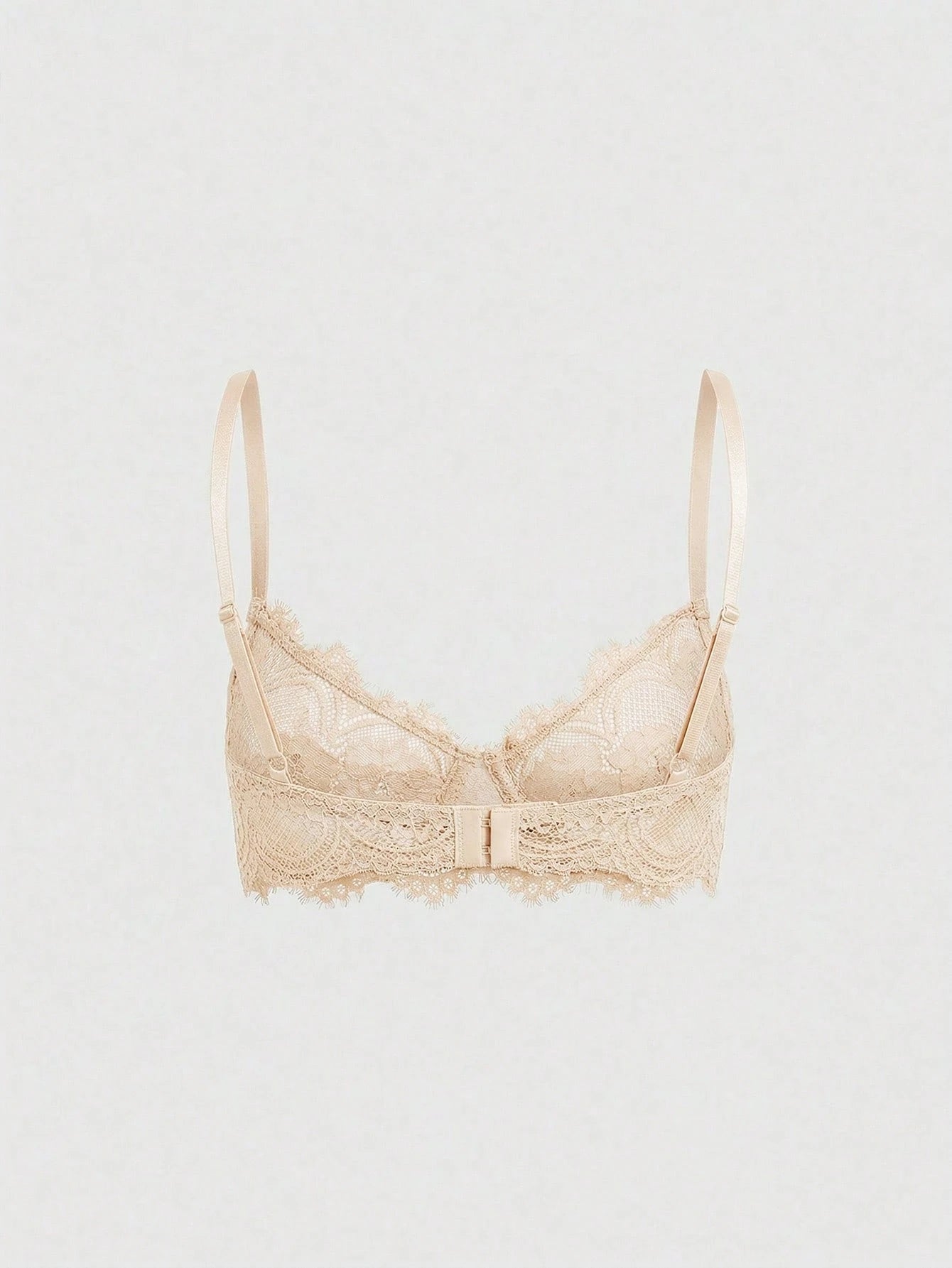 Women’s Gothic Floral Lace Underwire Triangle Bra | Sheer Mesh Sexy Lingerie