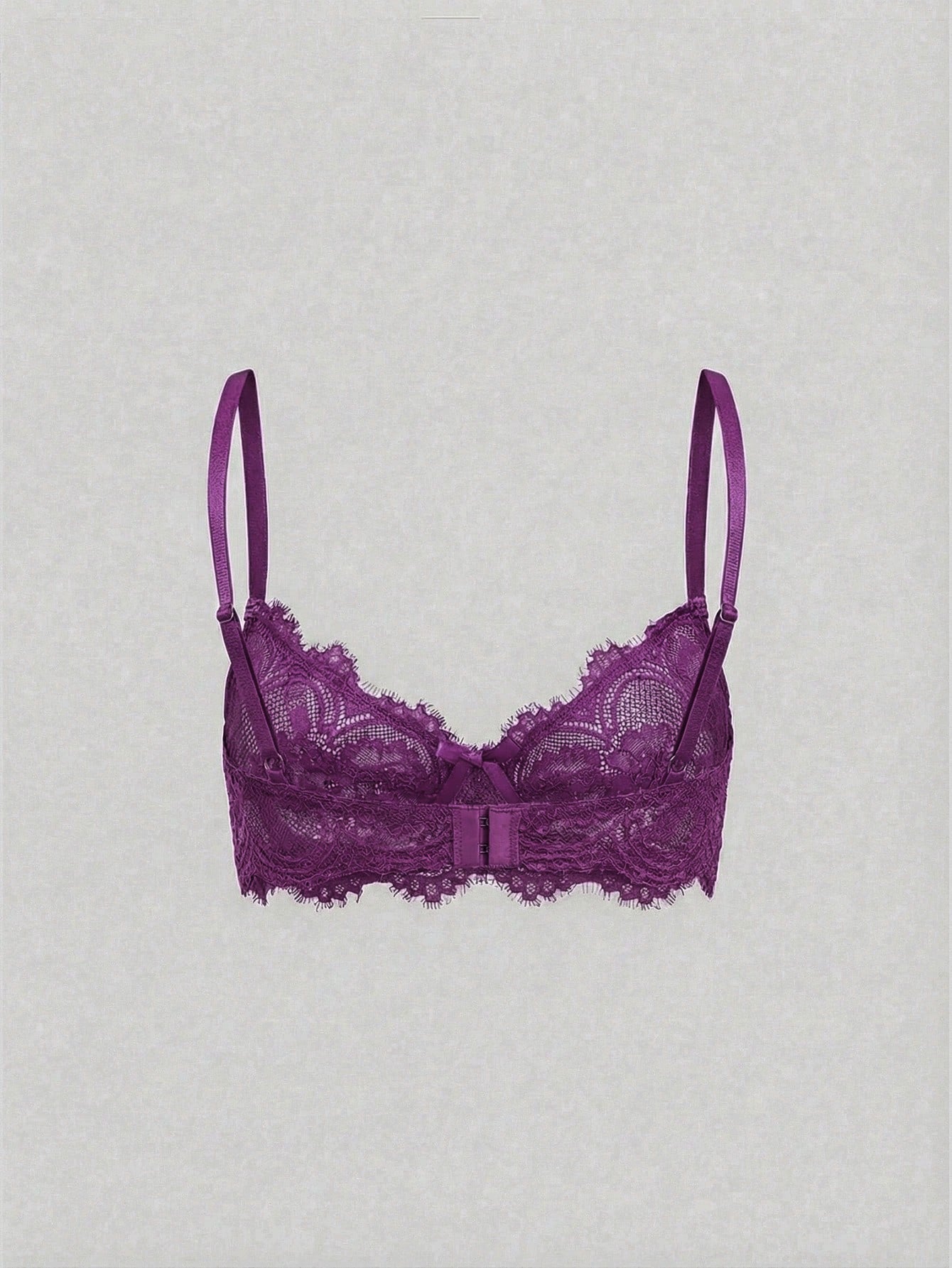Women’s Gothic Floral Lace Underwire Triangle Bra | Sheer Mesh Sexy Lingerie