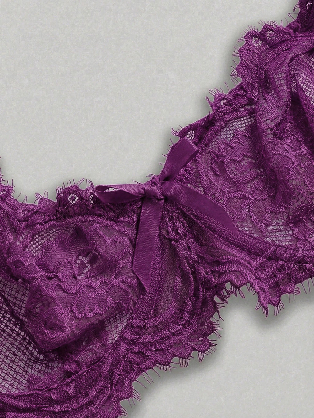Women’s Gothic Floral Lace Underwire Triangle Bra | Sheer Mesh Sexy Lingerie
