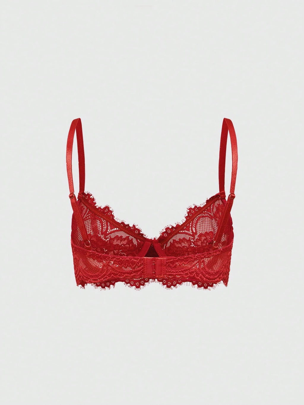 Women’s Gothic Floral Lace Underwire Triangle Bra | Sheer Mesh Sexy Lingerie