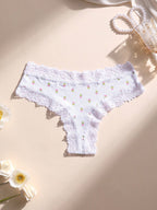 5-Piece Lace Thong Set | Seamless Low-Rise Breathable Fit | Comfort for Daily & Active Use
