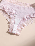 5-Piece Lace Thong Set | Seamless Low-Rise Breathable Fit | Comfort for Daily & Active Use