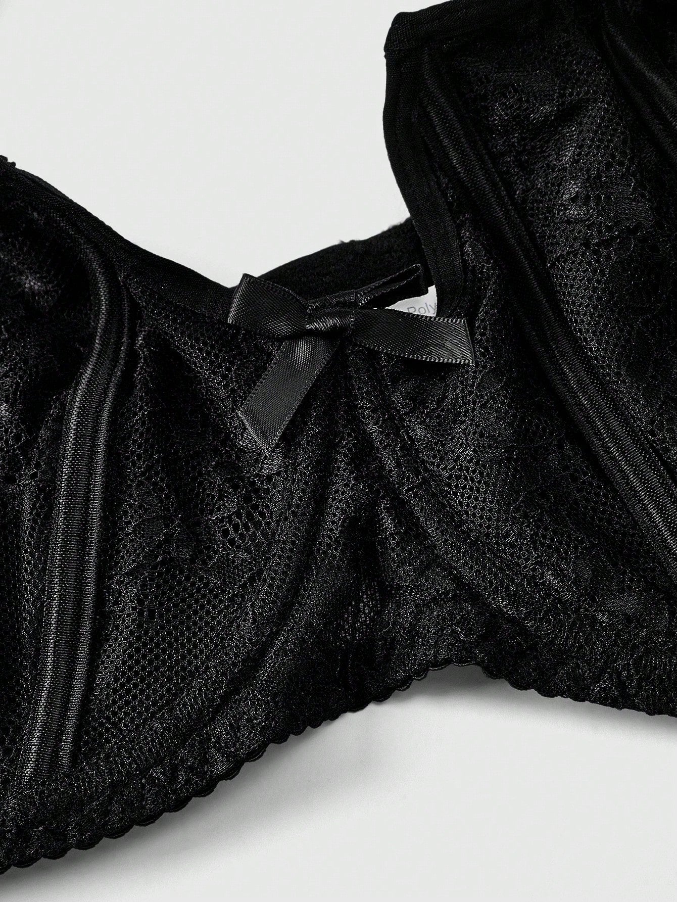 Plus Size Gothic Floral Lace Bralette | Wireless Sexy Lingerie Bra Top for Women