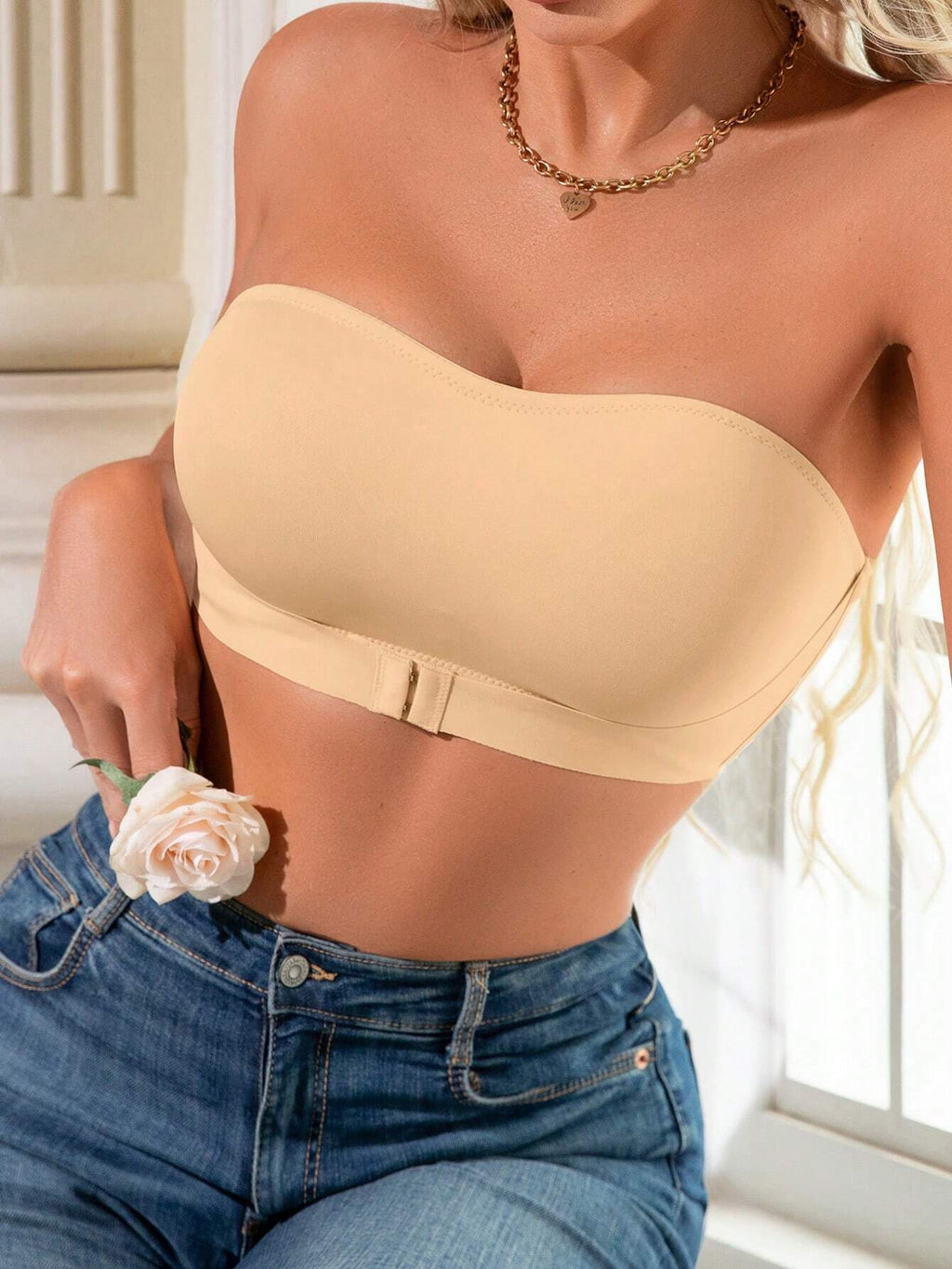 Front Closure Push-Up Wireless Bra | Comfortable Support Seamless Fit | Everyday Wear