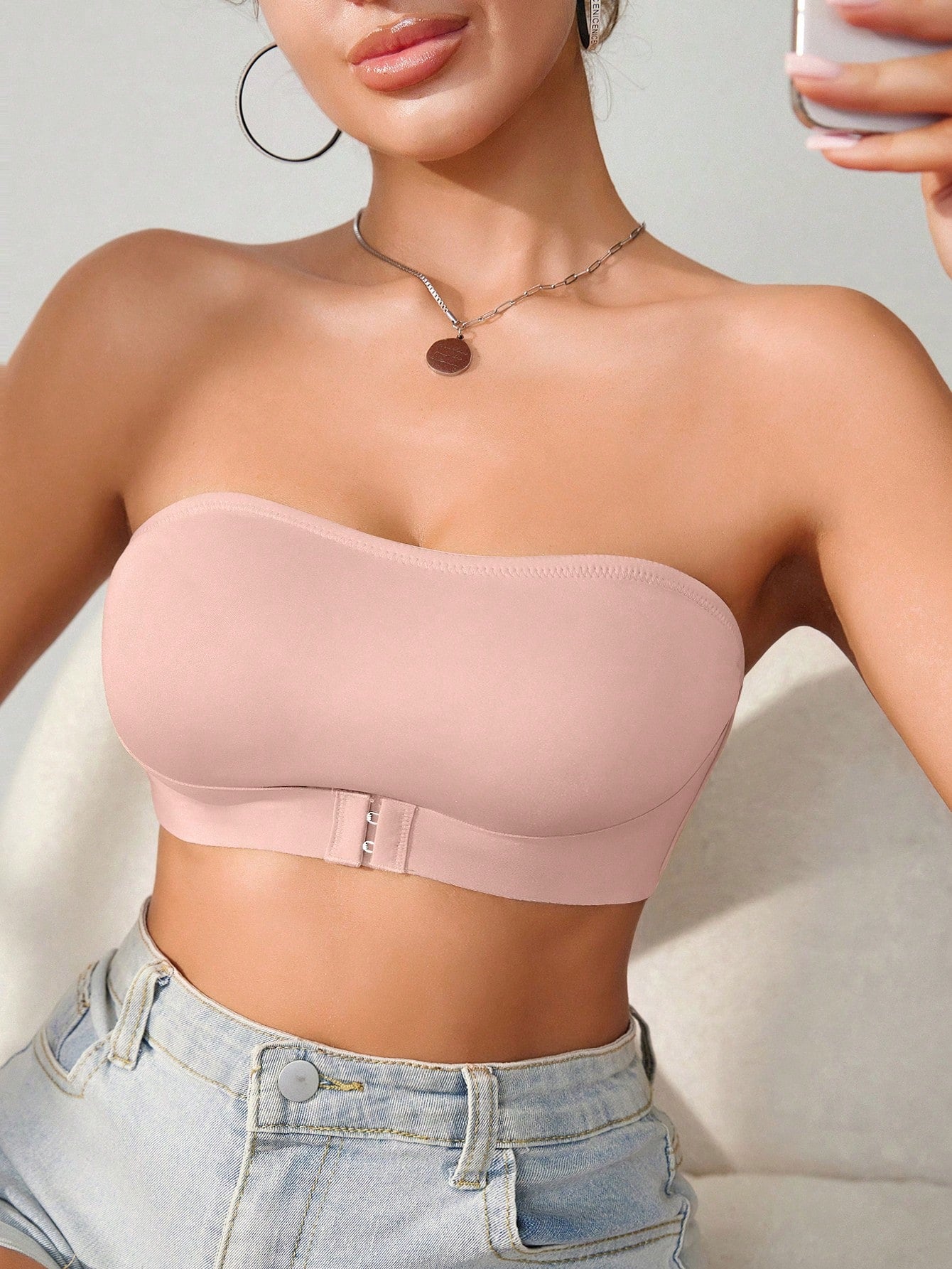 Front Closure Push-Up Wireless Bra | Comfortable Support Seamless Fit | Everyday Wear