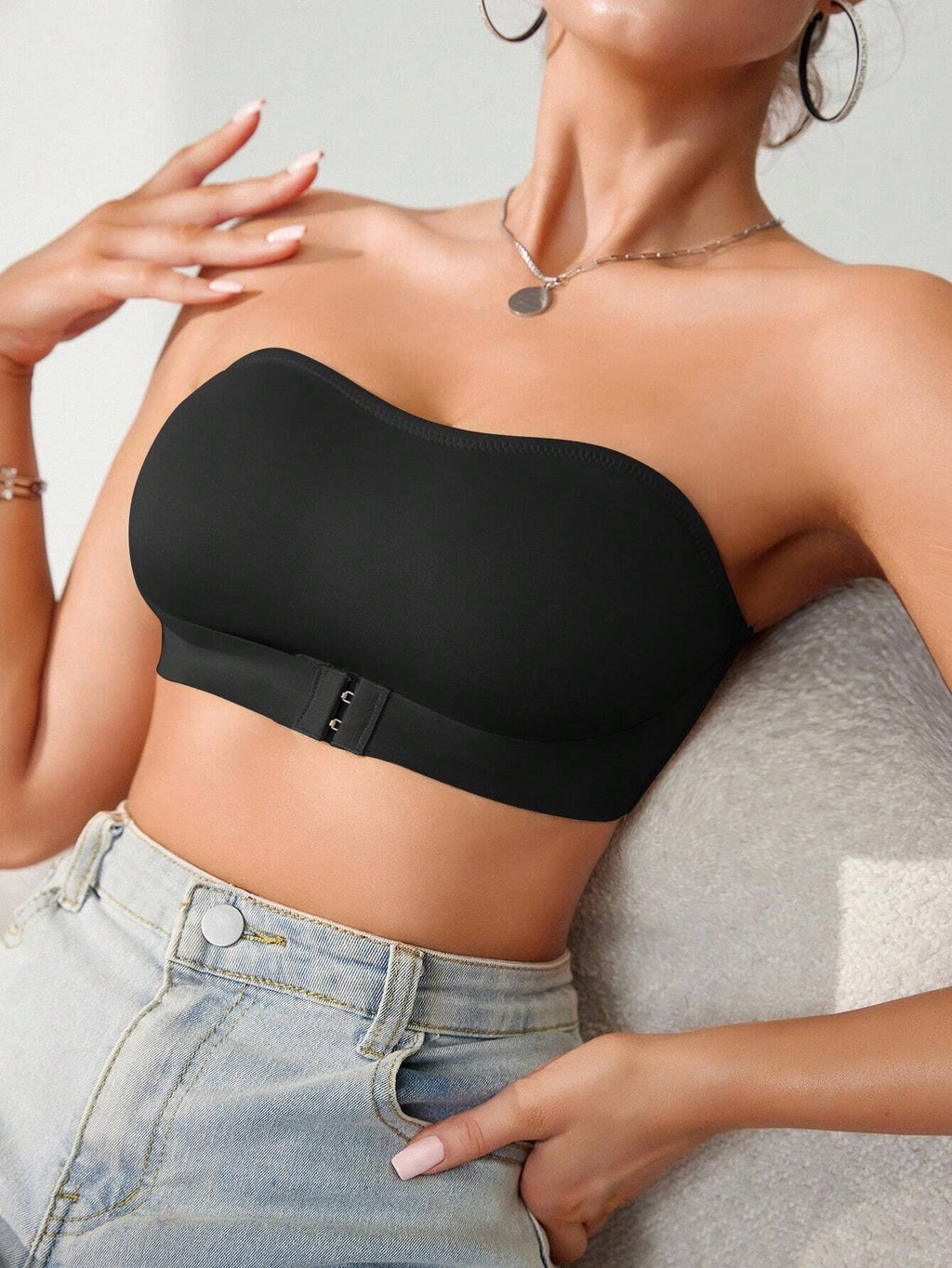 Front Closure Push-Up Wireless Bra | Comfortable Support Seamless Fit | Everyday Wear