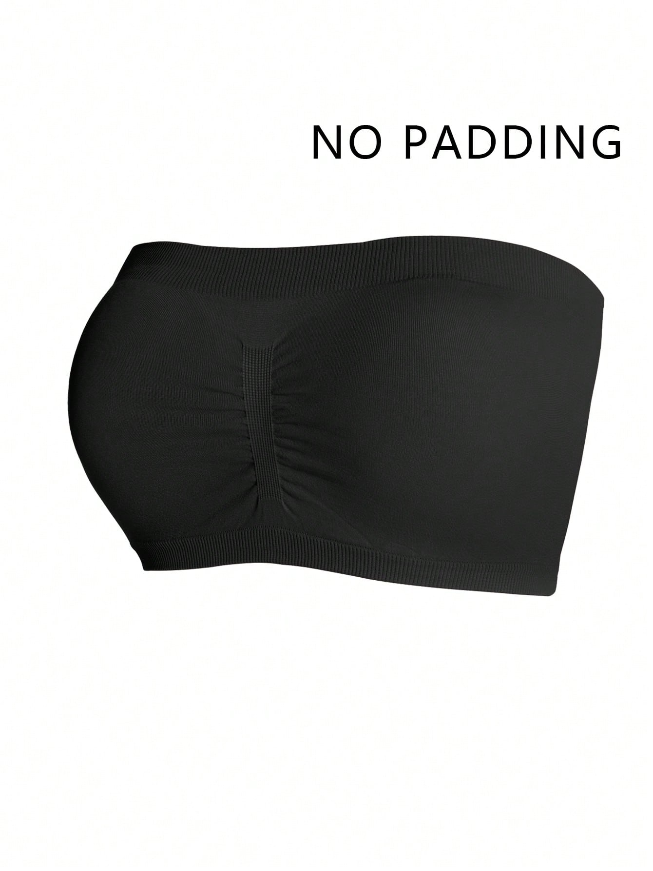 3-Pack Plus Size Seamless Wireless Bras | Elegant Bandeau Bras | Non-Padded Comfort Fit | Soft Stretch Everyday Lingerie