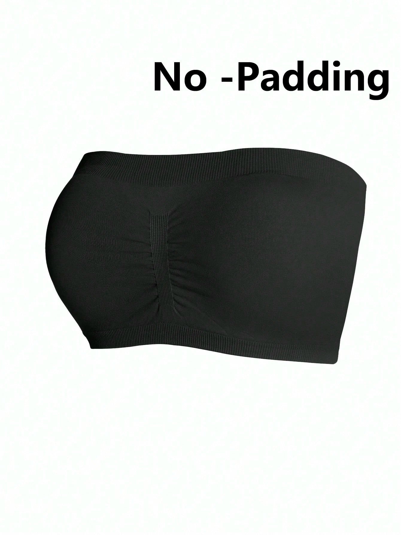 3-Pack Plus Size Seamless Wireless Bras | Elegant Bandeau Bras | Non-Padded Comfort Fit | Soft Stretch Everyday Lingerie