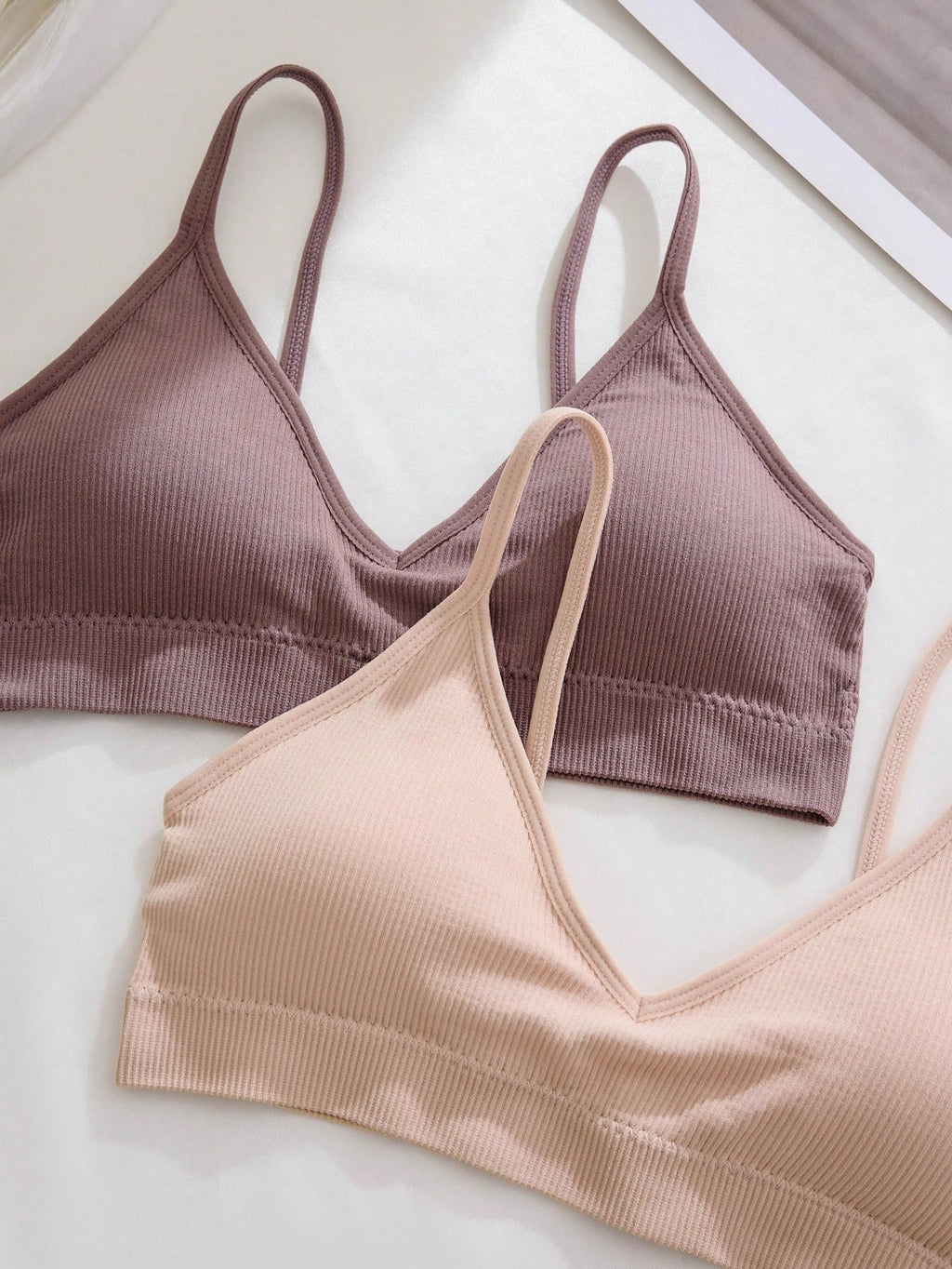 6-Piece Seamless Ribbed Wireless Bra Set | Casual Comfort Women's Bras