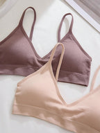 6-Piece Seamless Ribbed Wireless Bra Set | Casual Comfort Women's Bras