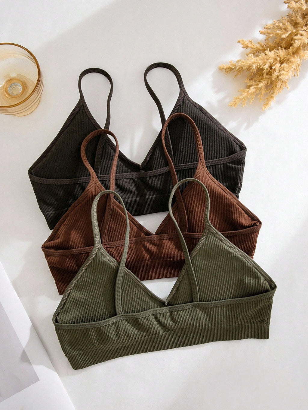 6-Piece Seamless Ribbed Wireless Bra Set | Casual Comfort Women's Bras