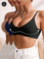 6-Piece Seamless Ribbed Wireless Bra Set | Casual Comfort Women's Bras
