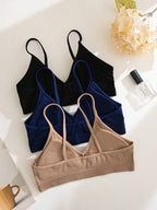 6-Piece Seamless Ribbed Wireless Bra Set | Casual Comfort Women's Bras