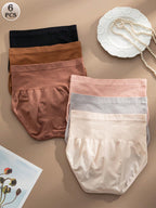 6-Pack High-Waisted Seamless Briefs | Soft Stretch Comfort | Everyday No-Show Underwear