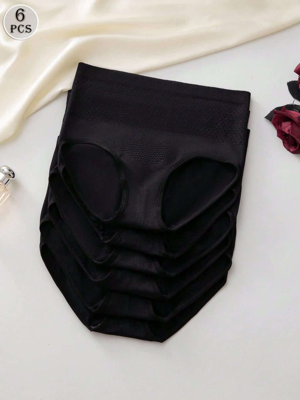 6-Pack High-Waisted Seamless Briefs | Soft Stretch Comfort | Everyday No-Show Underwear