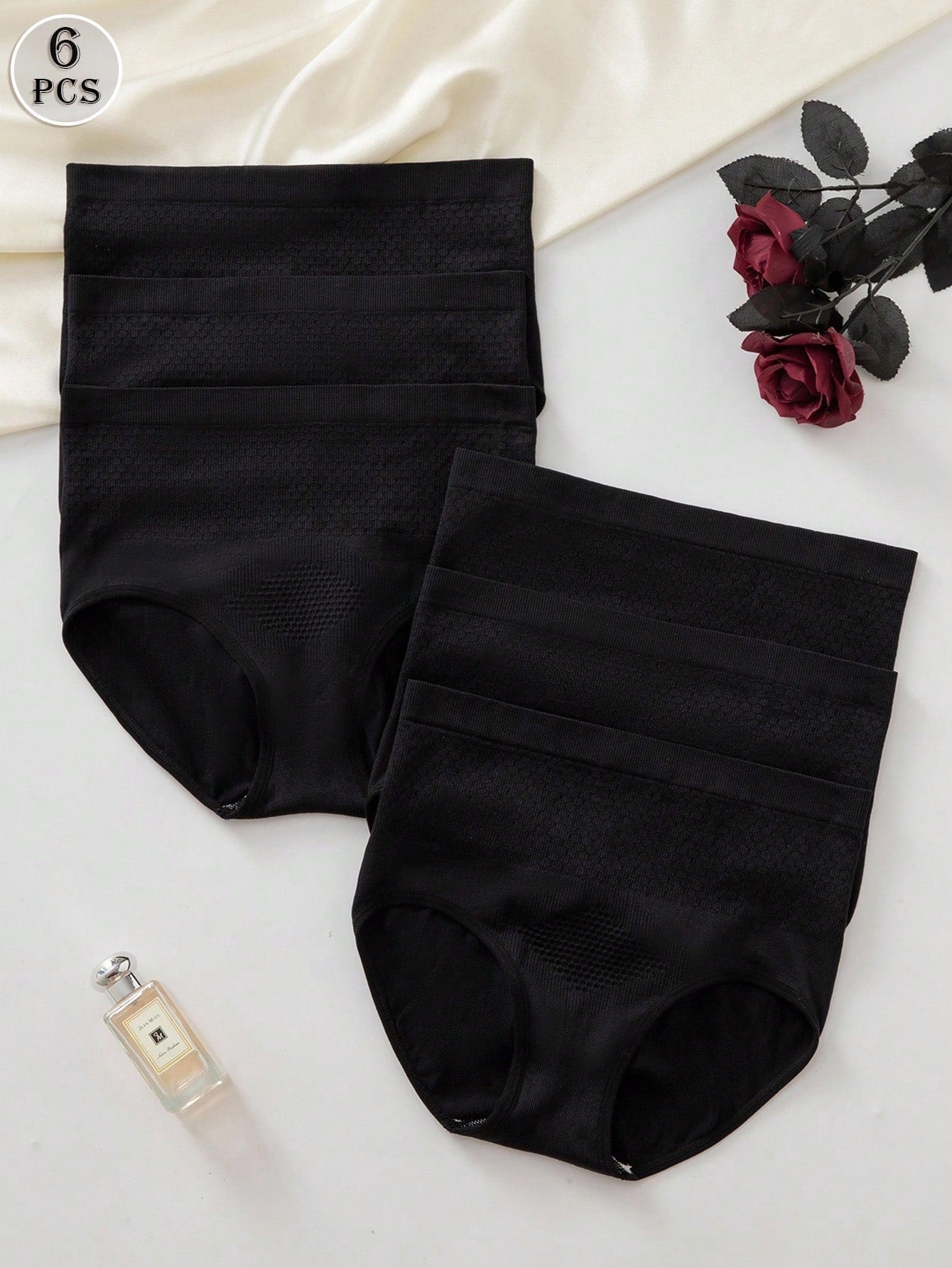 6-Pack High-Waisted Seamless Briefs | Soft Stretch Comfort | Everyday No-Show Underwear
