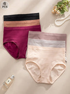 6-Pack High-Waisted Seamless Briefs | Soft Stretch Comfort | Everyday No-Show Underwear