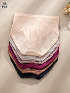 6-Pack High-Waisted Seamless Briefs | Soft Stretch Comfort | Everyday No-Show Underwear