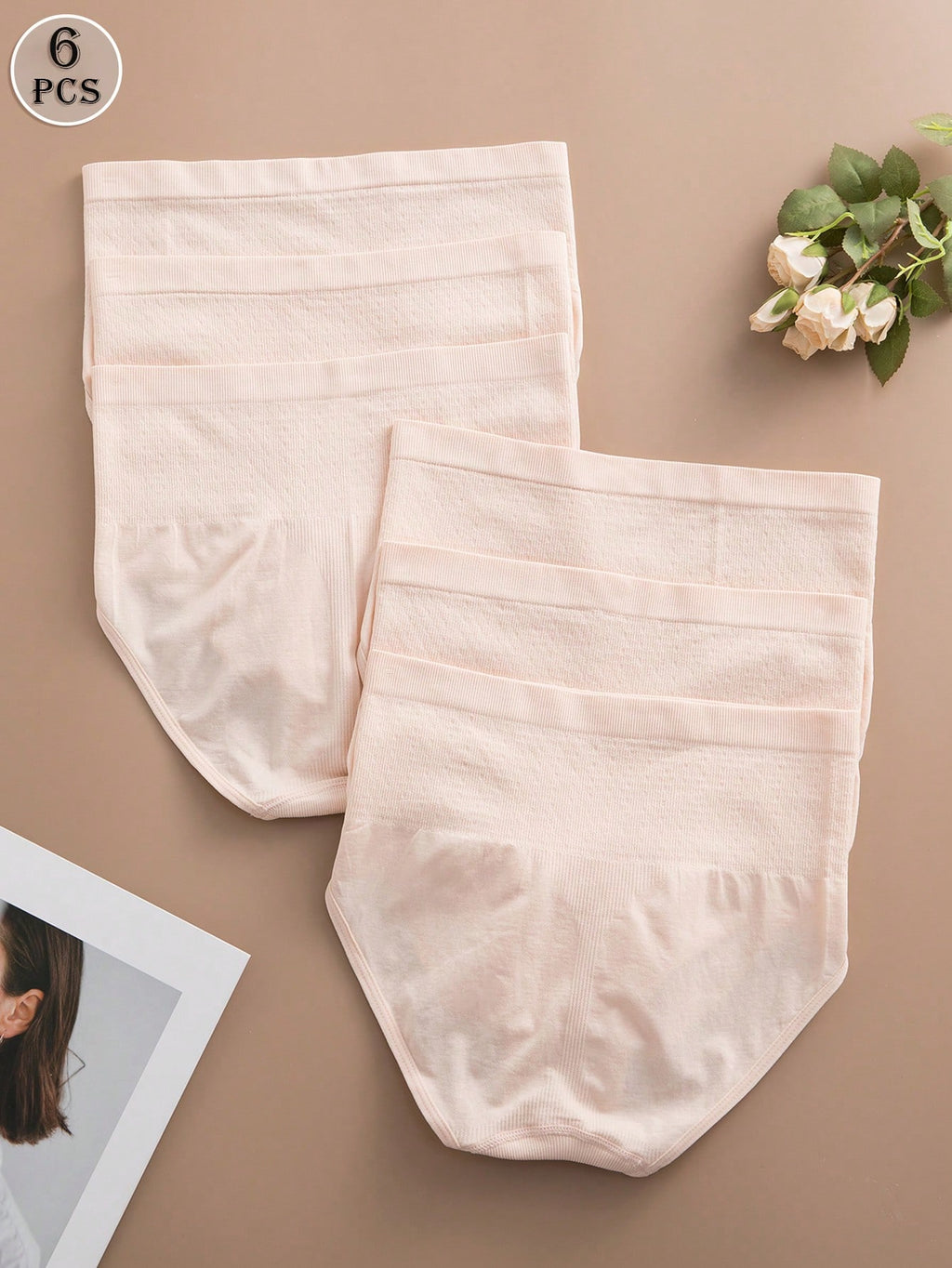 6-Pack High-Waisted Seamless Briefs | Soft Stretch Comfort | Everyday No-Show Underwear