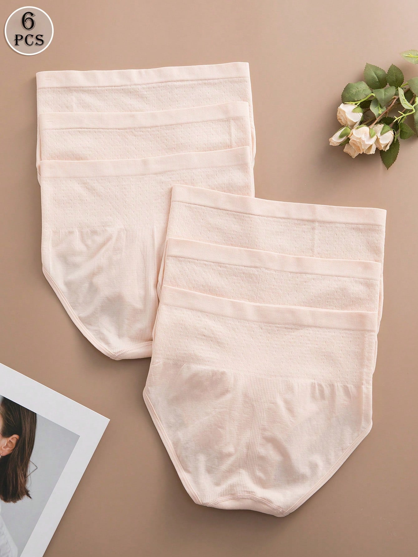 6-Pack High-Waisted Seamless Briefs | Soft Stretch Comfort | Everyday No-Show Underwear