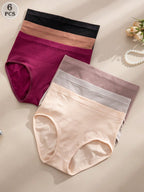 6-Pack High-Waisted Seamless Briefs | Soft Stretch Comfort | Everyday No-Show Underwear