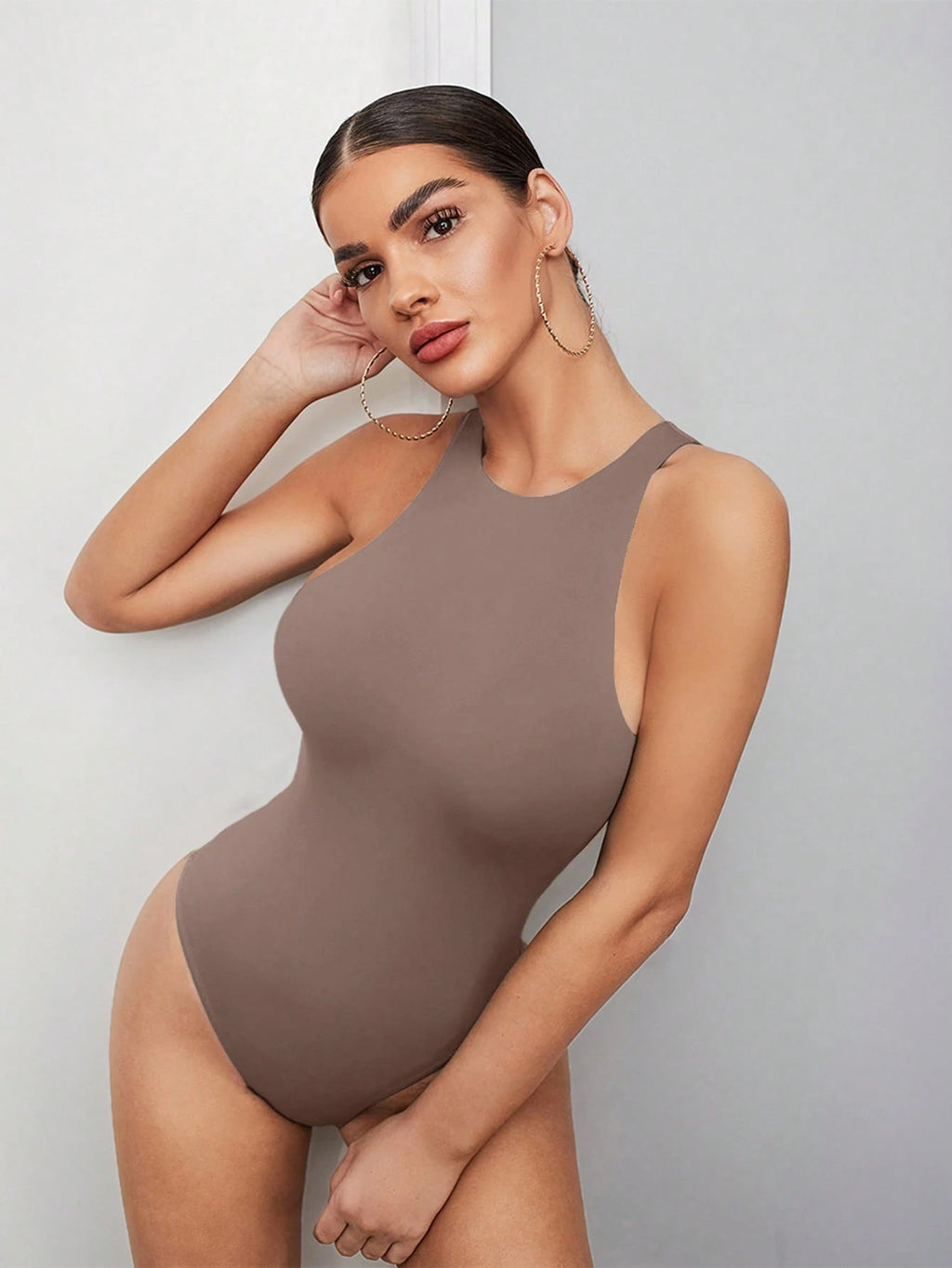 Minimalist Solid Tank Bodysuit | Seamless Everyday Base Layer